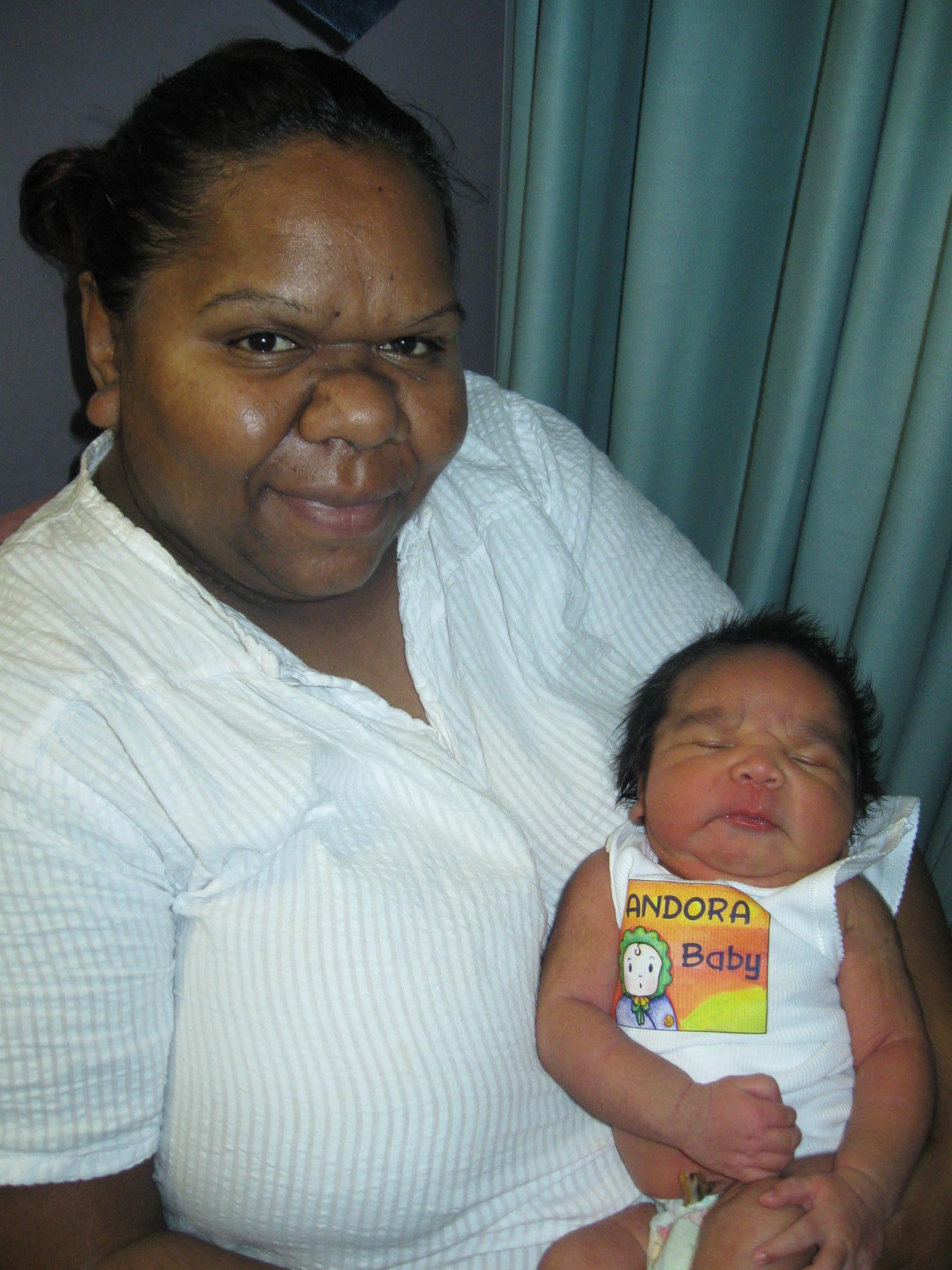 Pandora baby with adult