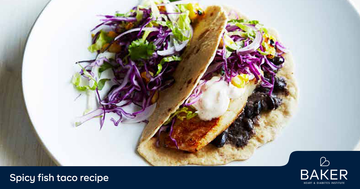 Spicy fish tacos