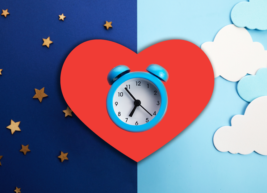 Internal clock time in heart disease study
