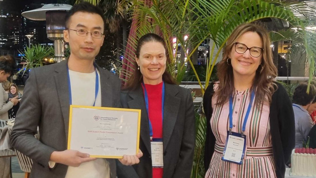 Zhibin Ma, winner of the PhD Student Investigator Poster Presentation