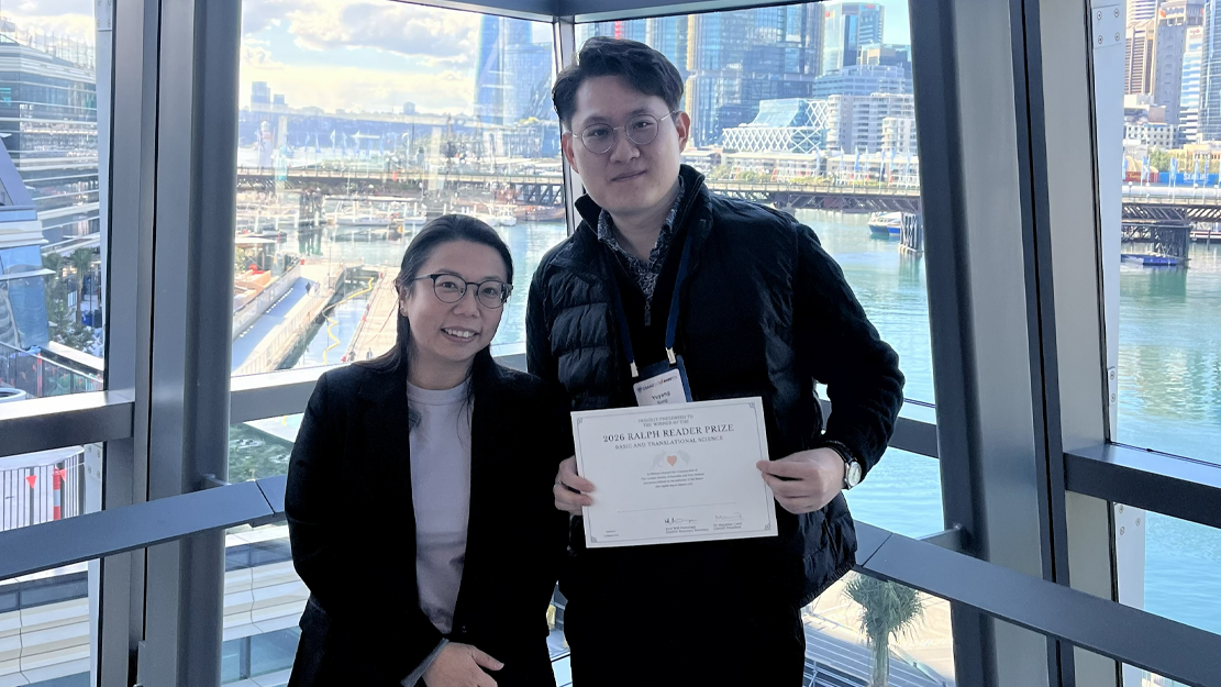 Dr Yuyang Song with Professor Xiaowei Wang