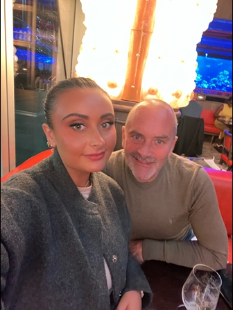 Millie with her dad