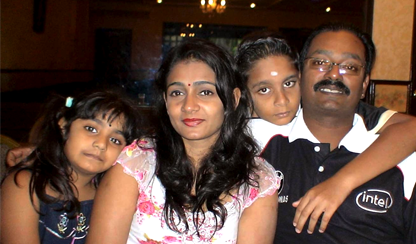 Devadas with his family