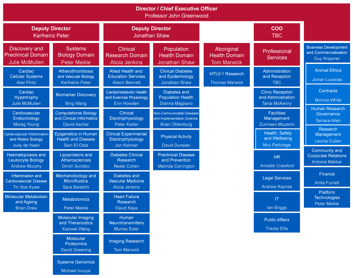Cambridge University Organisational Chart